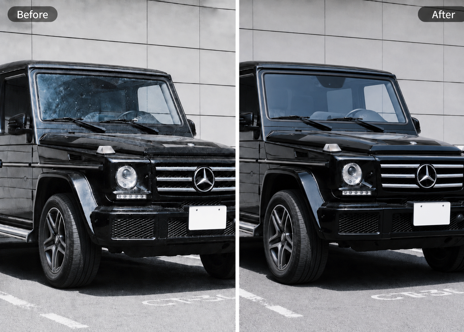 ウォーターレス洗車 ビフォーアフター 2